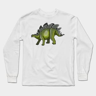 Stegosaurus dinosaur Long Sleeve T-Shirt